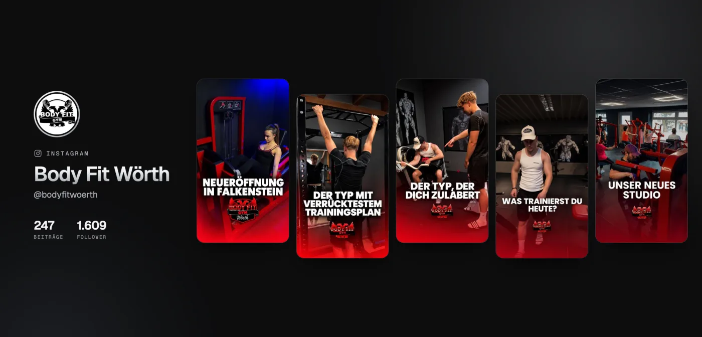 Instagram-Kanal von Body Fit Wörth